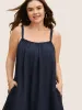 Plain Textured Drawstring Loose Fit Dress sold by Bloomchic