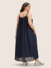 Plain Textured Drawstring Loose Fit Dress sold by Bloomchic