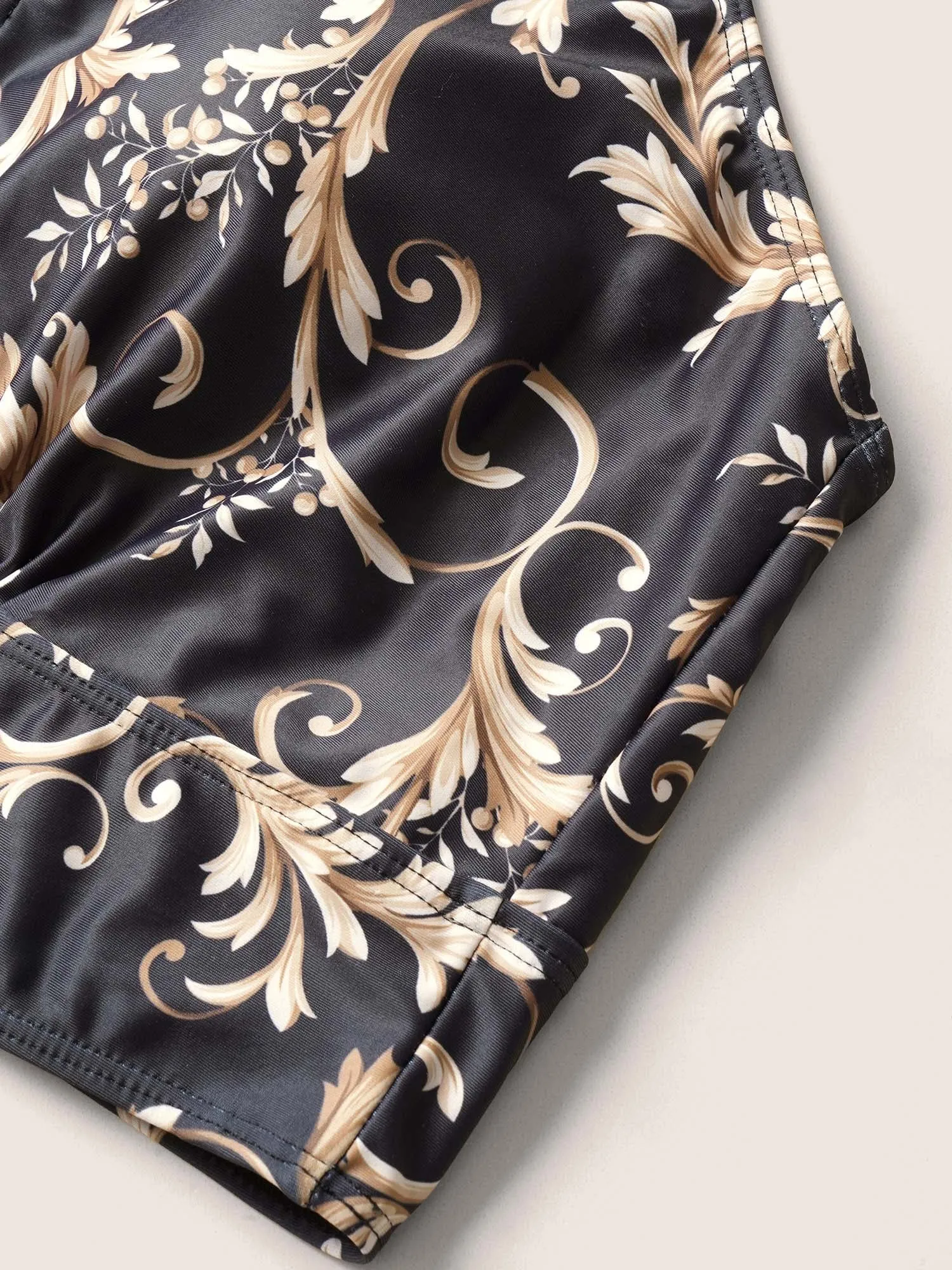 Baroque Graphic Spaghetti Strap Swim Top sold by Bloomchic product image thumbnail 5