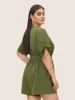 Solid Half Zip Belted Tab Sleeve Jumpsuit sold by Bloomchic