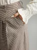 Gingham Plicated Detail Elastic Waist Pants sold by Bloomchic
