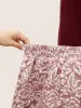 Floral Plisse Pocket Plicated Detail Jacquard Skirt sold by Bloomchic
