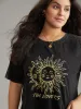 Vintage Horoscope Print Crew Neck T-shirt sold by Bloomchic