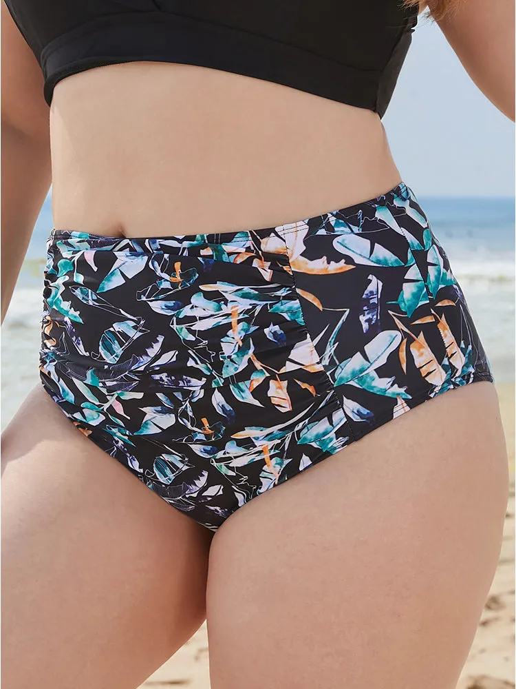 Tropical Print Ruched Front Bikini Bottom sold by Bloomchic product image thumbnail 5