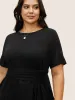 Crew Neck Knotted Ruched T-shirt sold by Bloomchic