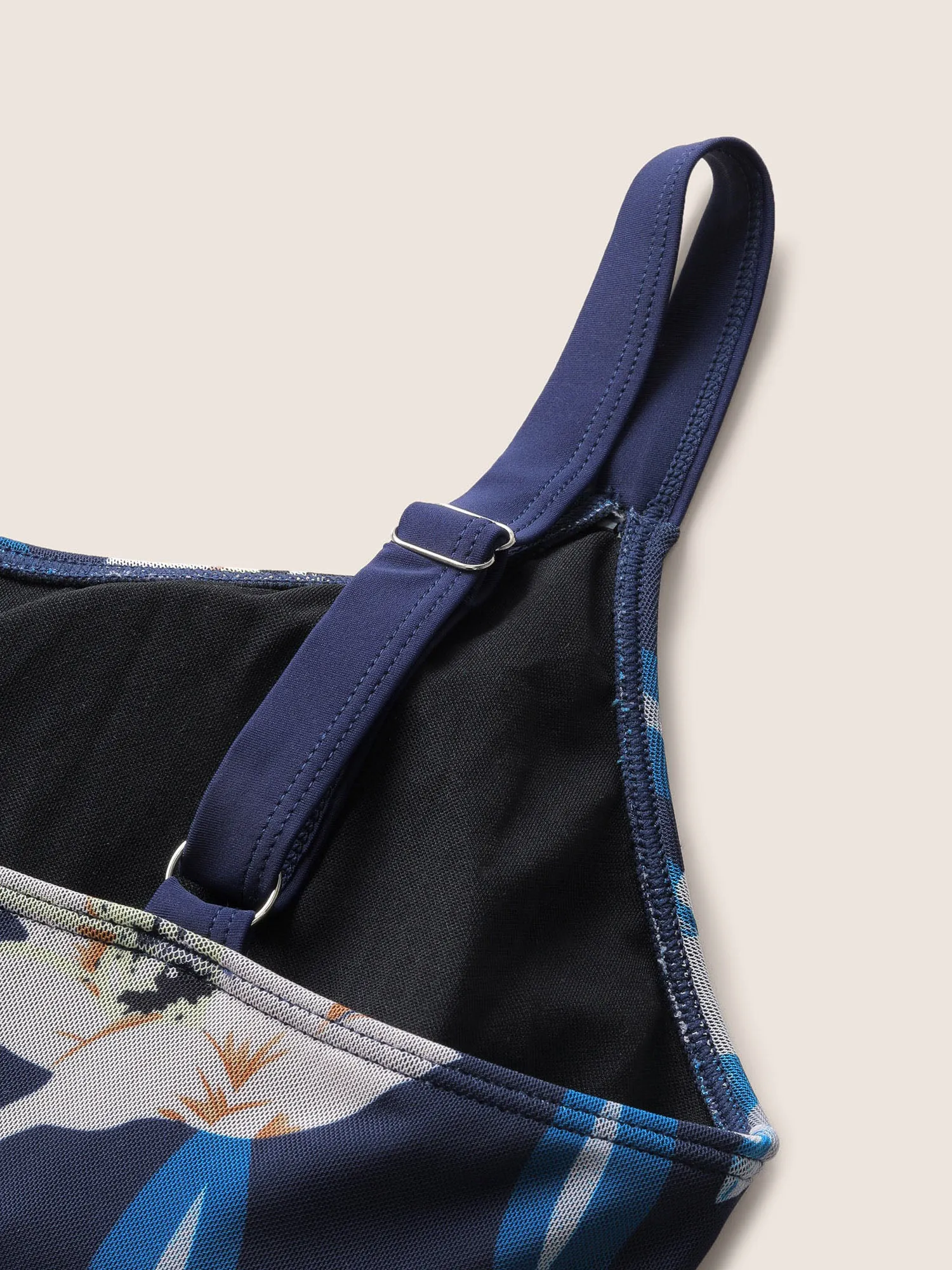 Floral Adjustable Straps Split Hem Swim Dress sold by Bloomchic product image thumbnail 5