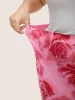 Floral Mesh Split Side Cropped Skirt sold by Bloomchic