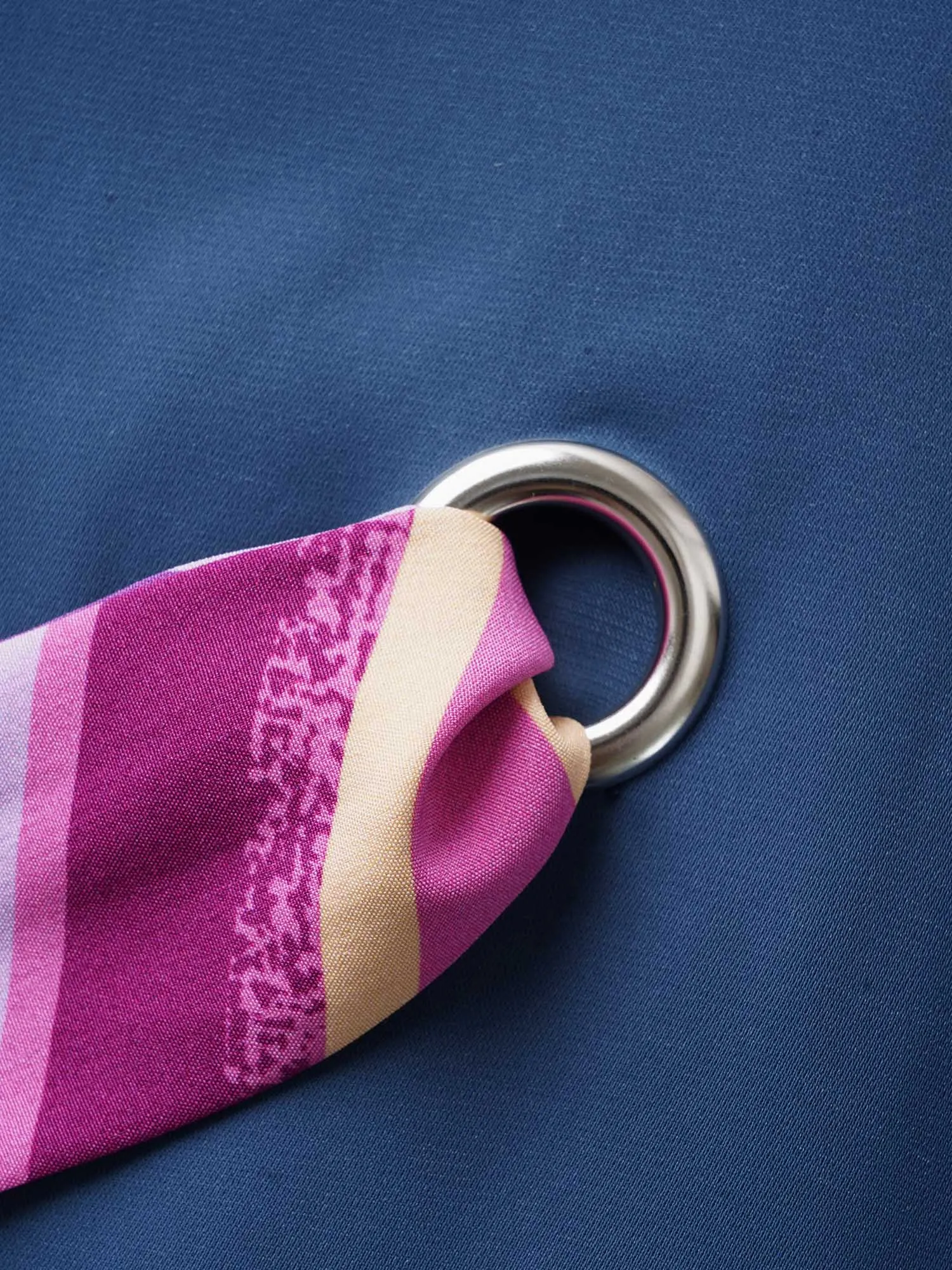 Round Neck Striped Tie Knot Cap Sleeve Dress sold by Bloomchic product image thumbnail 5