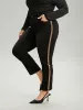 Sequin Patchwork Black Wash Straight Leg Jeans sold by Bloomchic