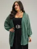 Solid Hollow Out Button Through Cardigan sold by Bloomchic
