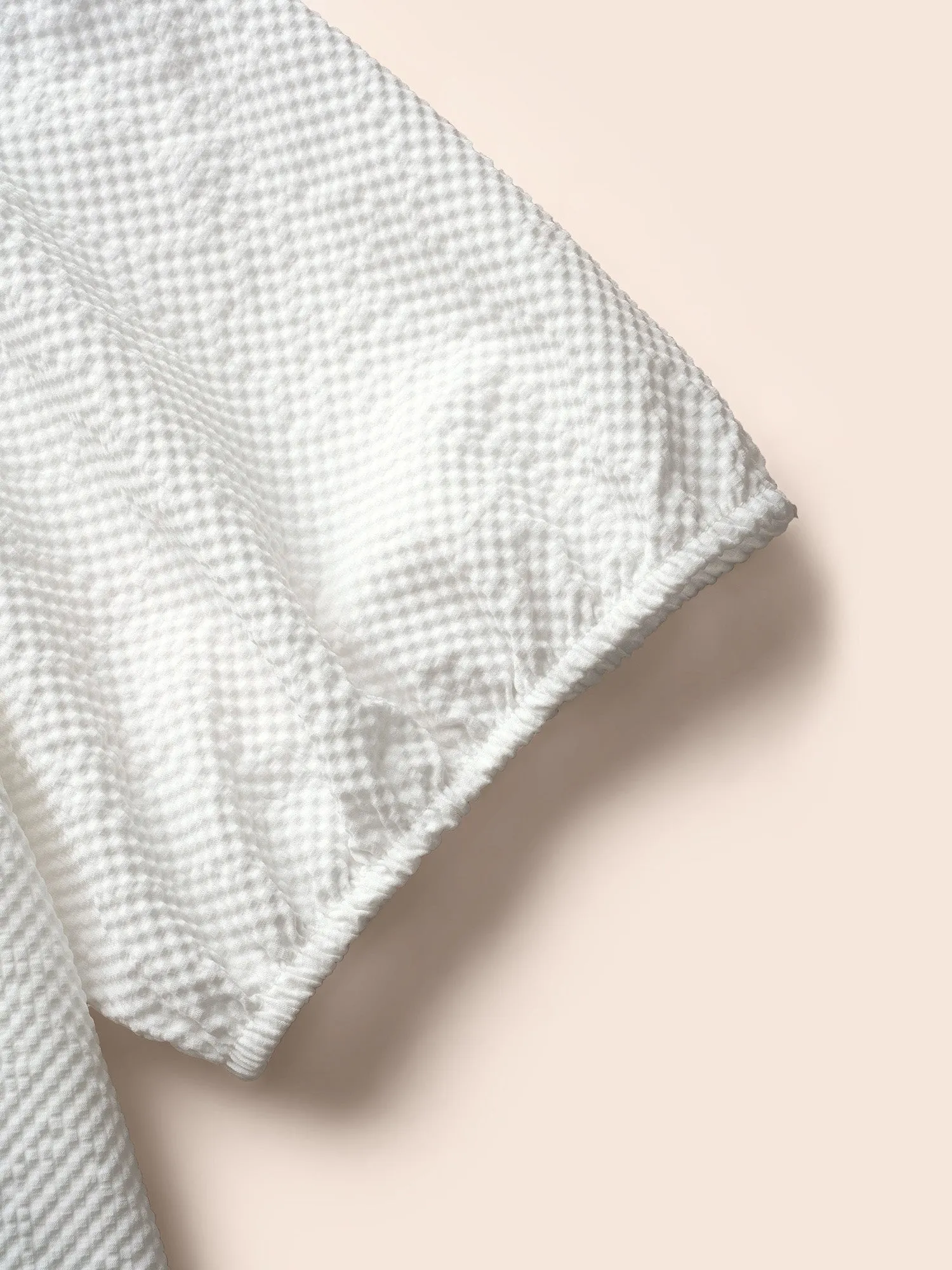 Texture Shirt Collar Button Detail Split Front Dress sold by Bloomchic product image thumbnail 5