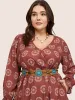 Turquoise Cut Out Weave Vacation Belt sold by Bloomchic