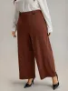 Plain Button Detail Straight Leg Pants sold by Bloomchic