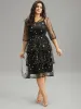 Crochet Lace Mesh Moon & Star Dress sold by Bloomchic