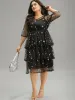 Crochet Lace Mesh Moon & Star Dress sold by Bloomchic