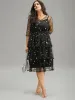 Crochet Lace Mesh Moon & Star Dress sold by Bloomchic