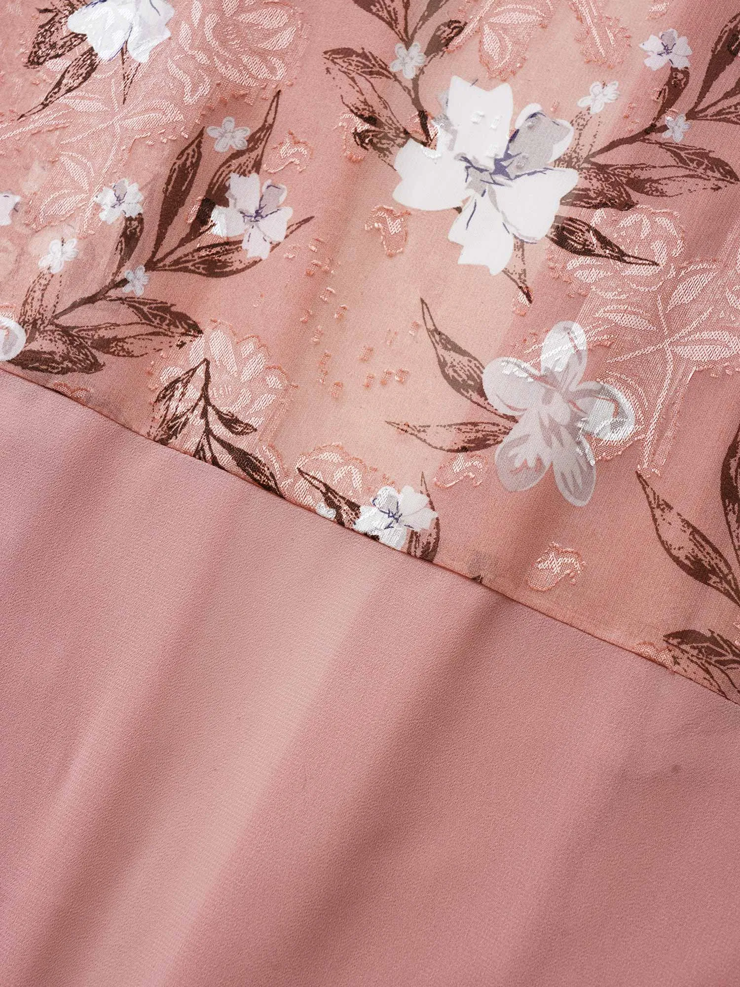 Chiffon Jacquard Floral Patchwork Kimono sold by Bloomchic product image thumbnail 5