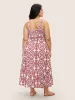 Bandana Print Shirred Sleeveless Maxi Dress sold by Bloomchic