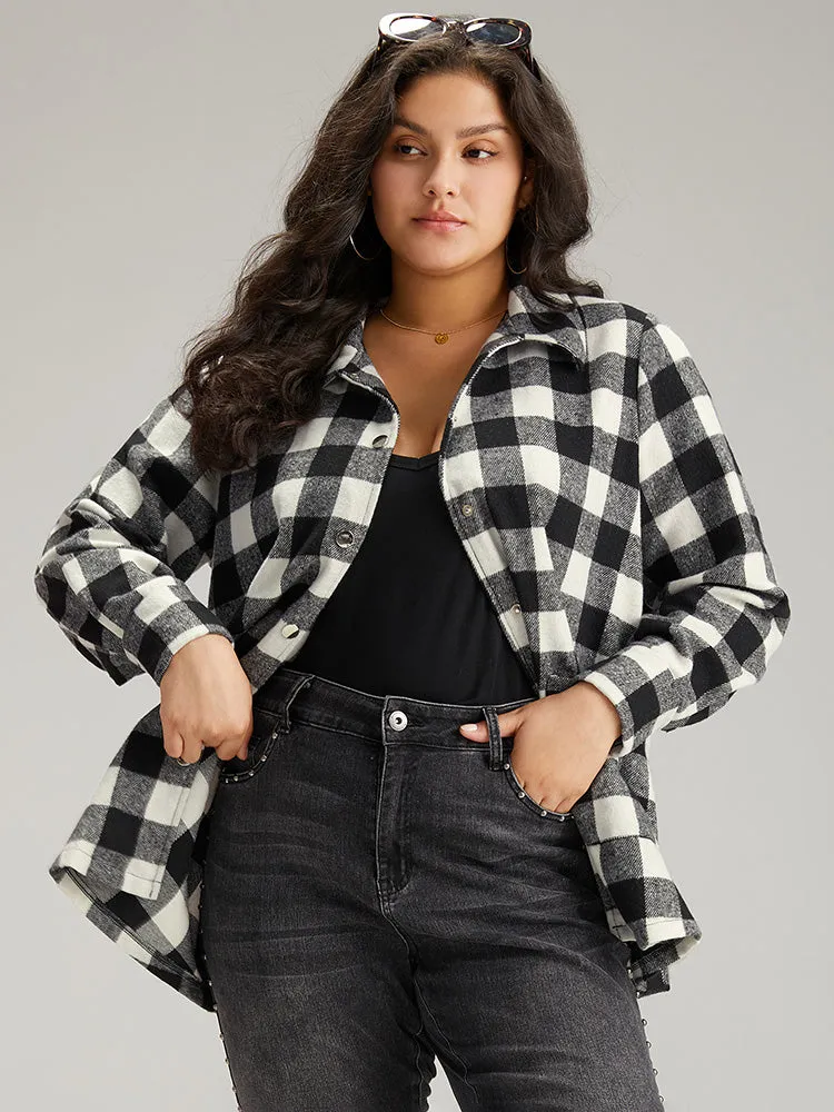 Halloween Plaid Pocket Button Through Coat sold by Bloomchic product image thumbnail 5