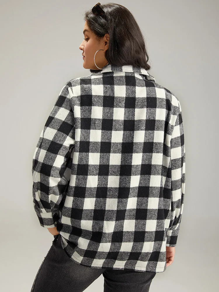 Halloween Plaid Pocket Button Through Coat sold by Bloomchic product image thumbnail 2