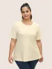 Solid Waffle Knit Patched Pocket T-shirt sold by Bloomchic