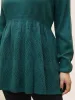 Solid Hollow Out Elastic Waist Knit Pullover sold by Bloomchic