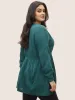 Solid Hollow Out Elastic Waist Knit Pullover sold by Bloomchic