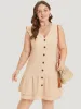 Plain Ruffle Cap Sleeve Button Through Dress sold by Bloomchic