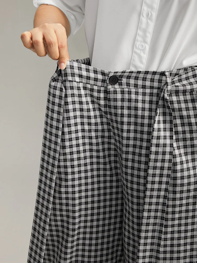 Plaid Belted Bowknot Wide Leg Pants sold by Bloomchic product image thumbnail 5