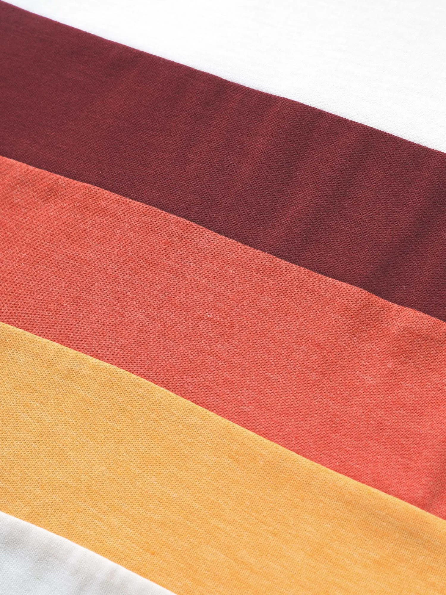 Round Neck Striped Contrast Patchwork T-shirt sold by Bloomchic product image thumbnail 5