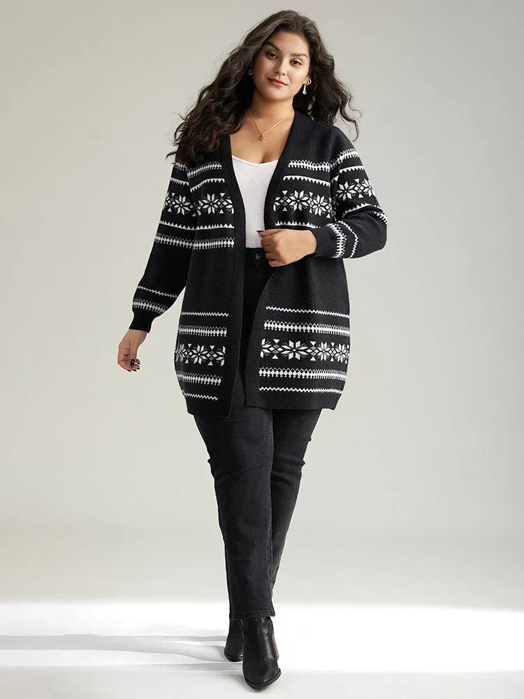 Anti-Pilling Bandana Print Elastic Cuffs Cardigan sold by Bloomchic product image thumbnail 5