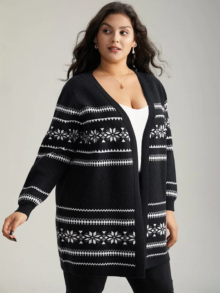 Anti-Pilling Bandana Print Elastic Cuffs Cardigan sold by Bloomchic product image thumbnail 3