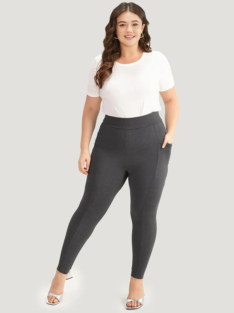 Solid Pocket Very Stretchy Leggings sold by Bloomchic product image thumbnail 4