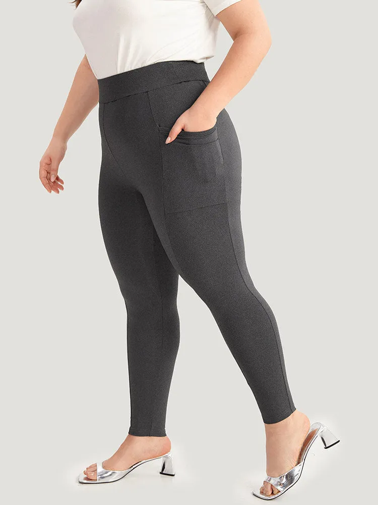 Solid Pocket Very Stretchy Leggings sold by Bloomchic