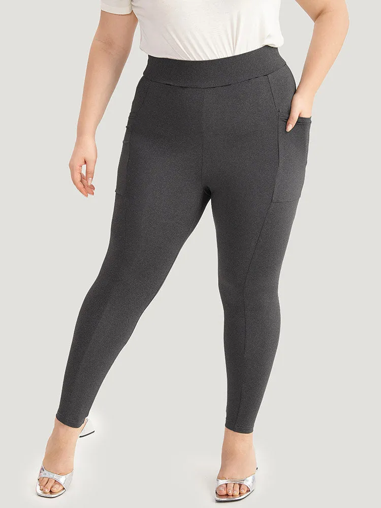 Solid Pocket Very Stretchy Leggings sold by Bloomchic product image thumbnail 2