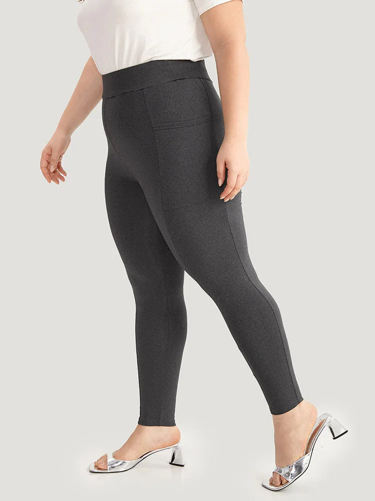 Solid Pocket Very Stretchy Leggings sold by Bloomchic product image thumbnail 3