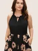 Floral Tie Knot Patchwork Frill Trim Jumpsuit sold by Bloomchic