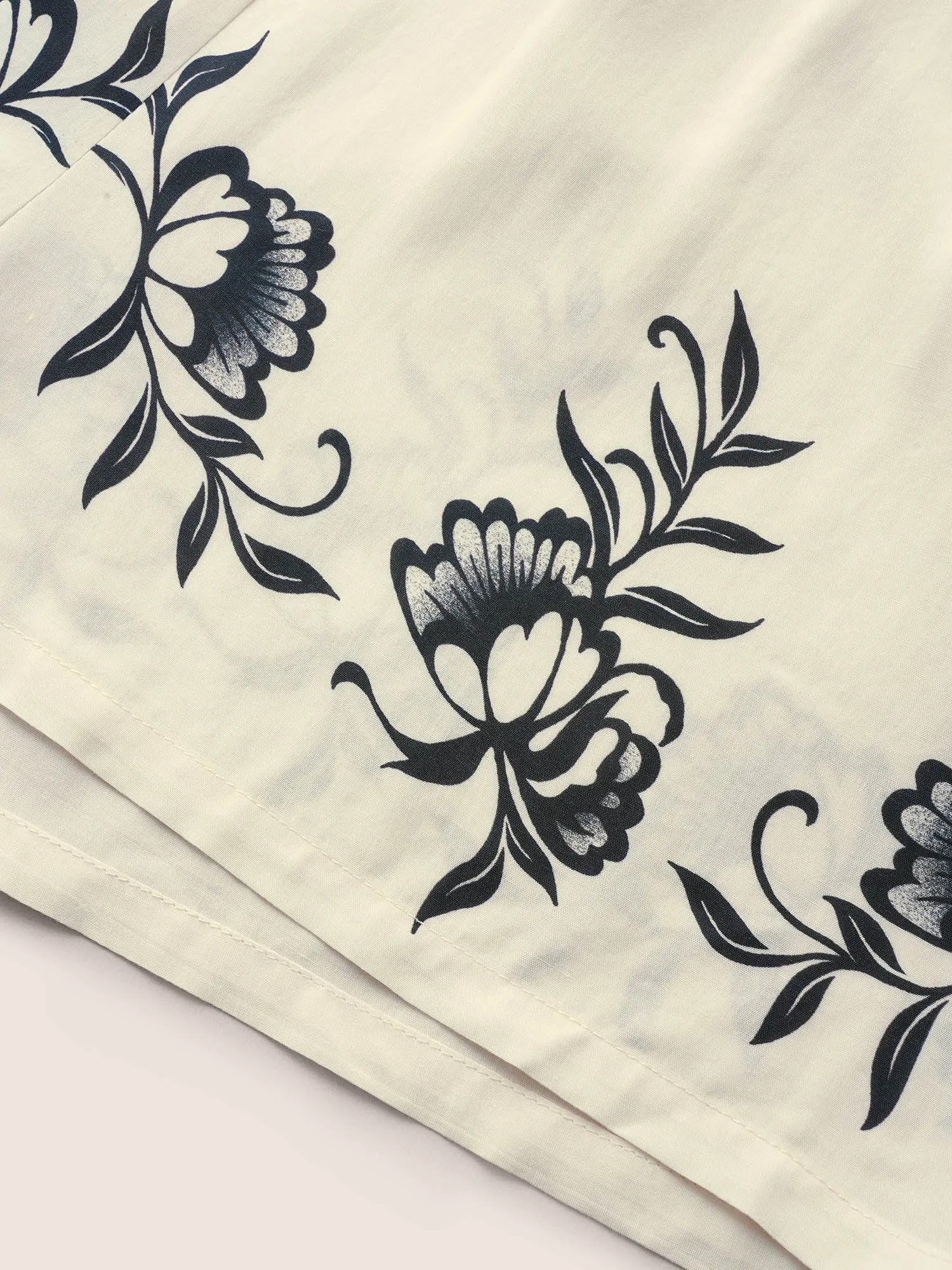 Boho Print Contrast Elastic Waist Sleep Bottoms sold by Bloomchic product image thumbnail 5