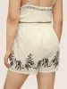 Boho Print Contrast Elastic Waist Sleep Bottoms sold by Bloomchic