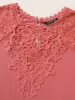 Supersoft Essentials Lace Patchwork Cut Out T-shirt sold by Bloomchic