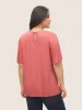 Supersoft Essentials Lace Patchwork Cut Out T-shirt sold by Bloomchic