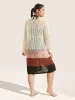 Colorblock Contrast Tie Knot Cut Out Swim Cover Up sold by Bloomchic