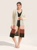 Colorblock Contrast Tie Knot Cut Out Swim Cover Up sold by Bloomchic