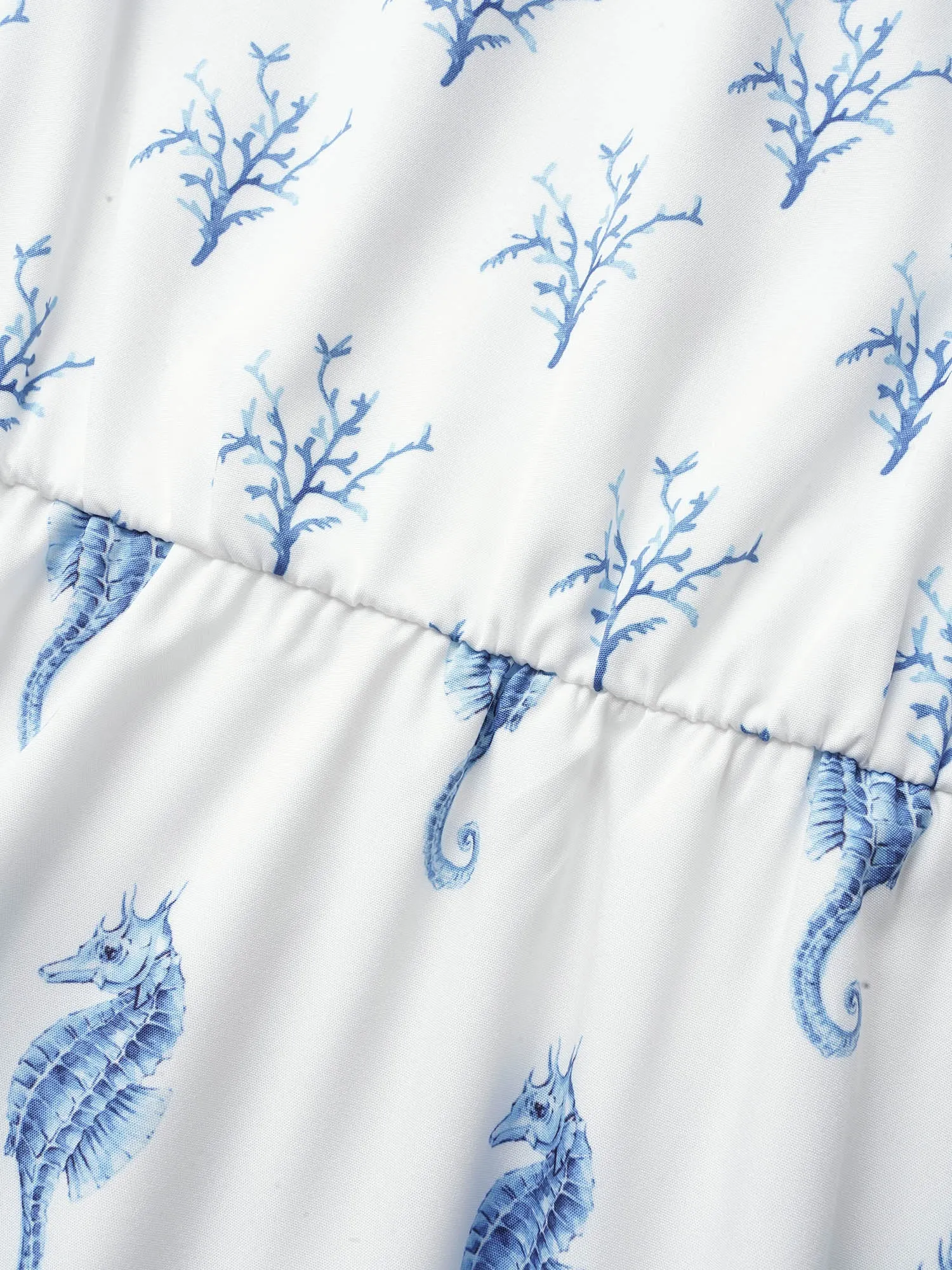 Square Neck Marine Elements Frill Trim Maxi Dress sold by Bloomchic product image thumbnail 5