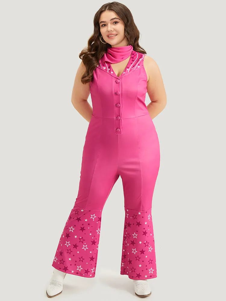 Halloween Star Button Up Bootcut Sleeveless Jumpsuit sold by Bloomchic product image thumbnail 2