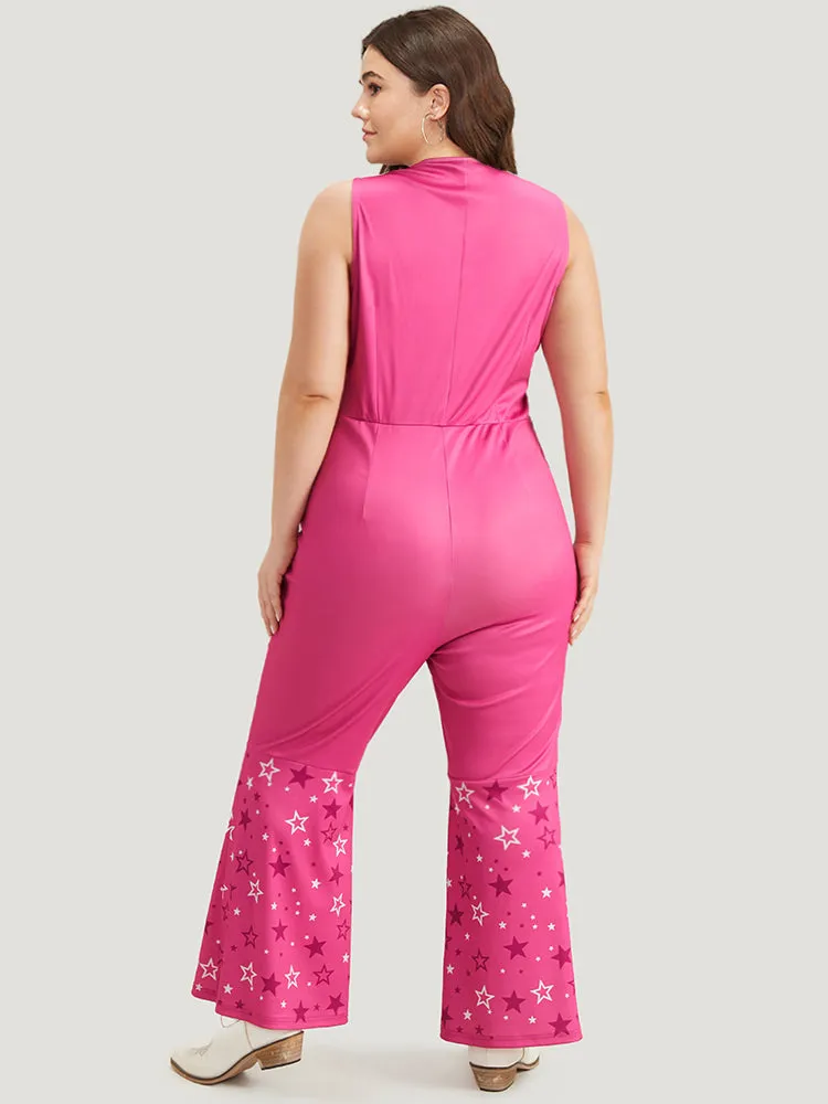 Halloween Star Button Up Bootcut Sleeveless Jumpsuit sold by Bloomchic product image thumbnail 3