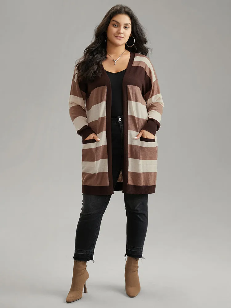 Supersoft Essentials Colorblock Contrast Pocket Cardigan sold by Bloomchic product image thumbnail 4