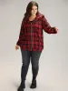 Plaid Zipper Hooded Jacket sold by Bloomchic