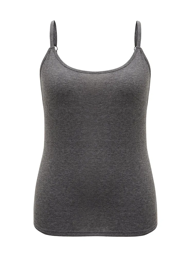 Solid Heather Adjustable Straps Cami sold by Bloomchic product image thumbnail 5