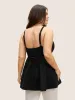 Solid V Neck Back Bowknot Cami Top sold by Bloomchic